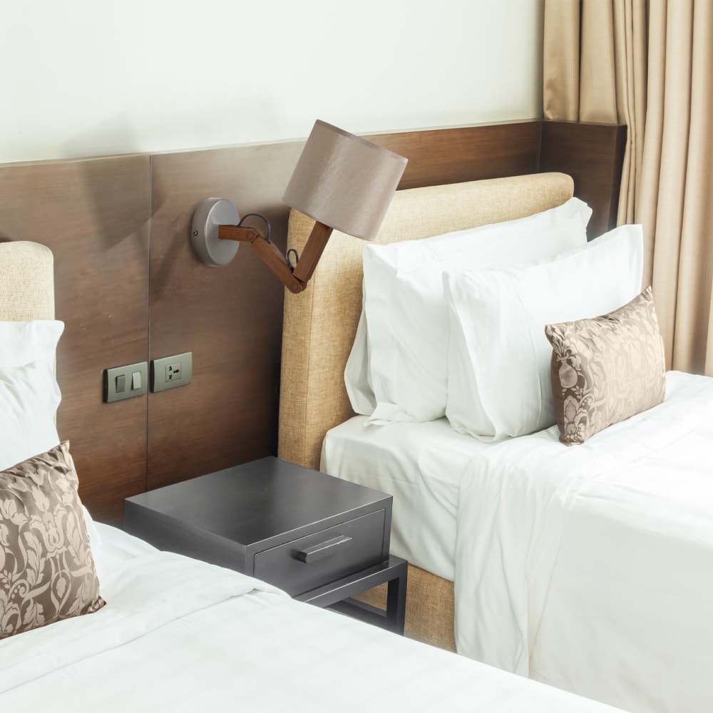 Applique métal bois naturel abat-jour écru - Maisons du Monde