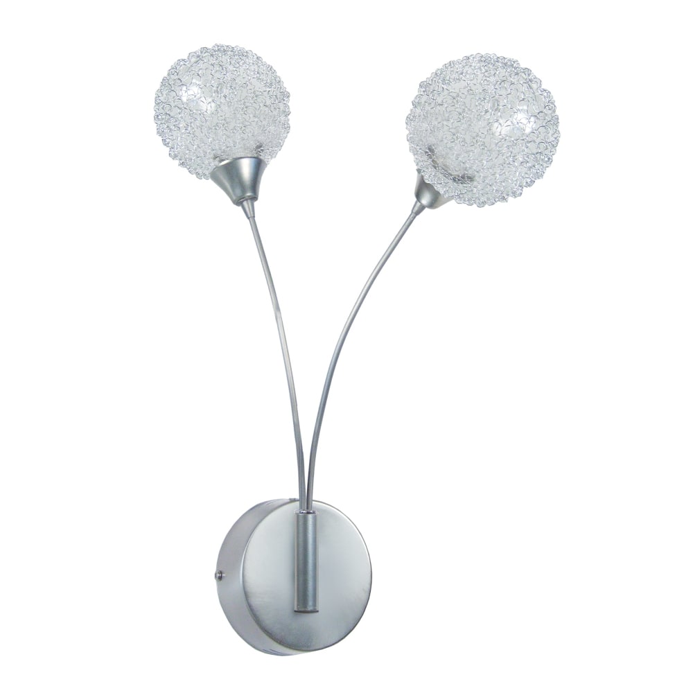 Applique métal verre transparent decoré