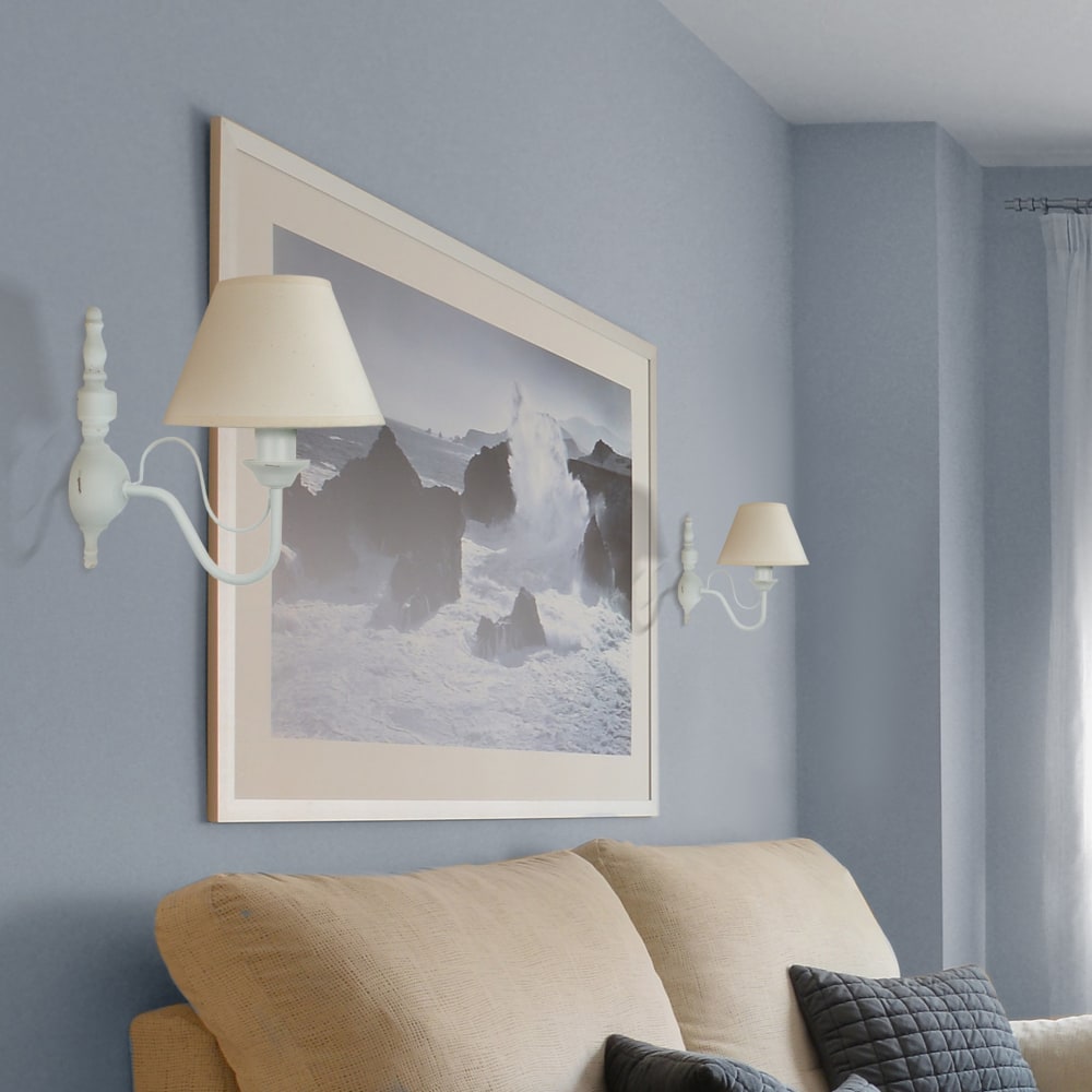 Applique tissu blanc 24  cm - Maisons du Monde