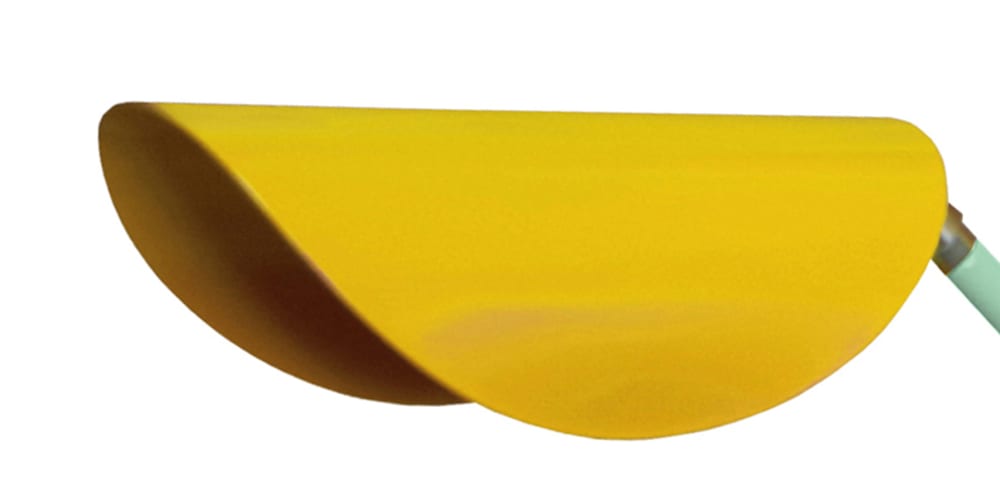 Lampe à poser métal multicolore abat-jour jaune — vue 4