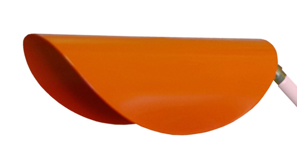 Lampe à poser métal multicolore abat-jour orange — vue 4