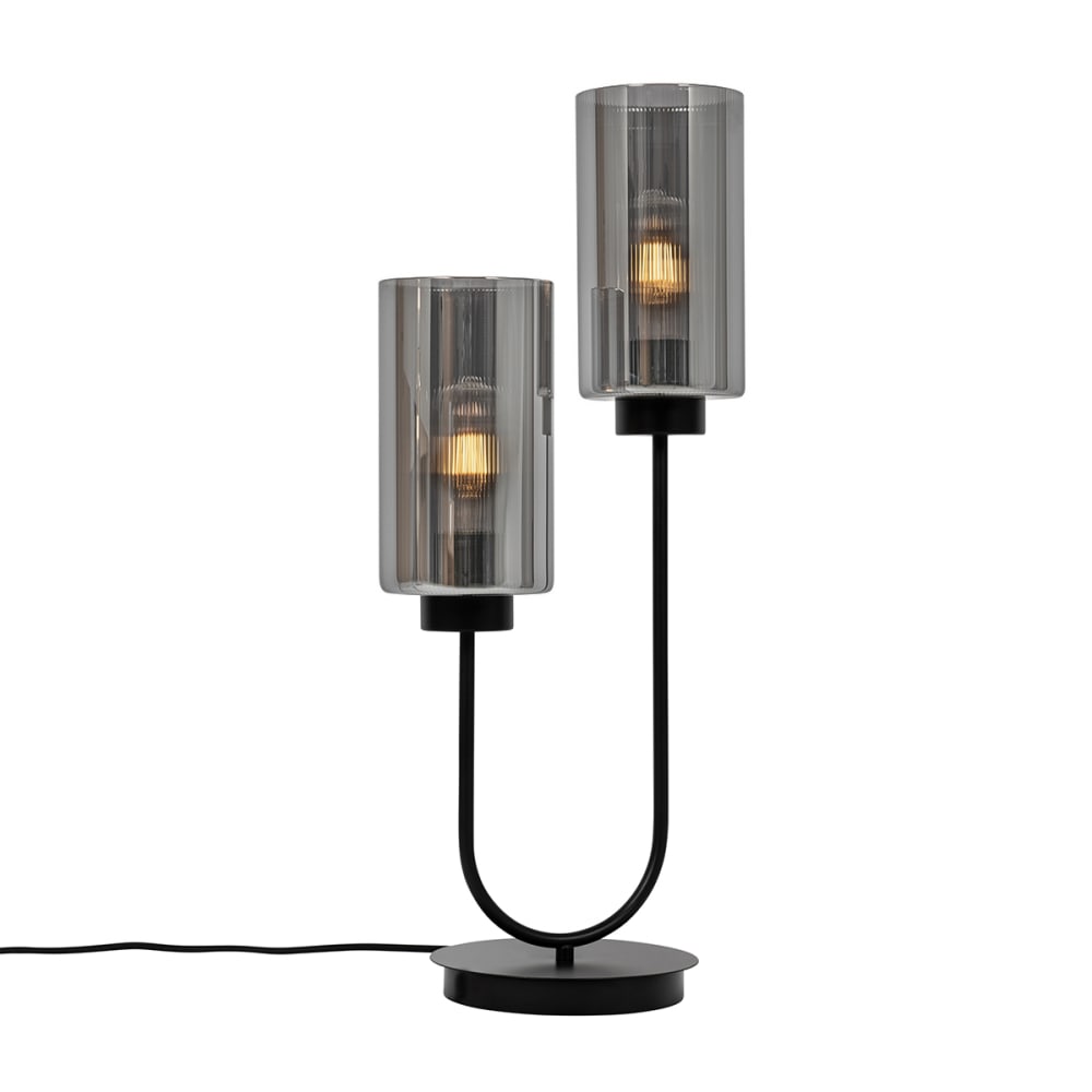 Lampe de table en verre gris — vue 3