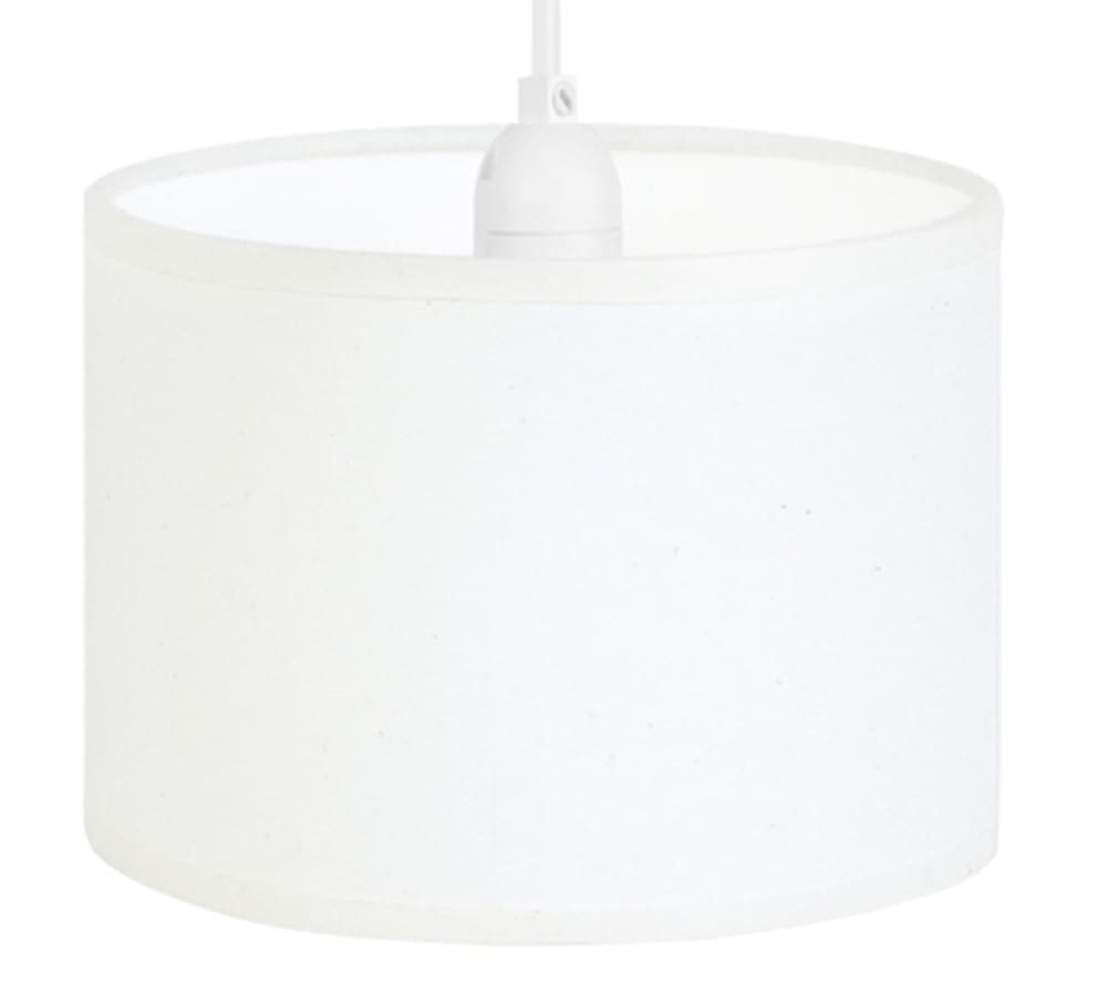 Lampe de table métal bois naturel abat-jour tissu écru — vue 4