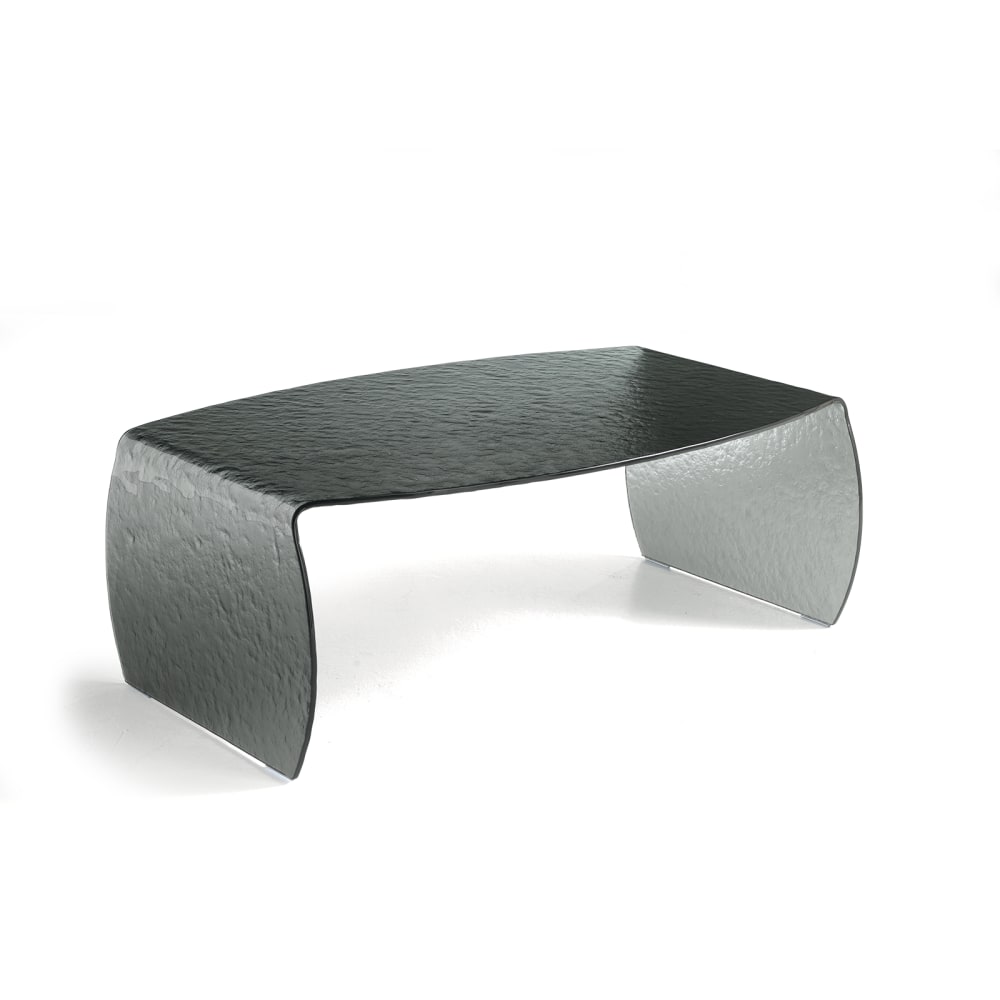 Table+basse+en+verre+trempe+gris+100x65+cm+38h