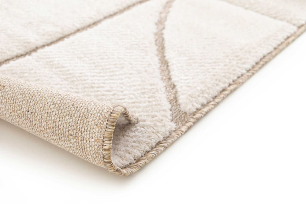 Tapis à relief scandinave crème 120x170 cm — vue 4