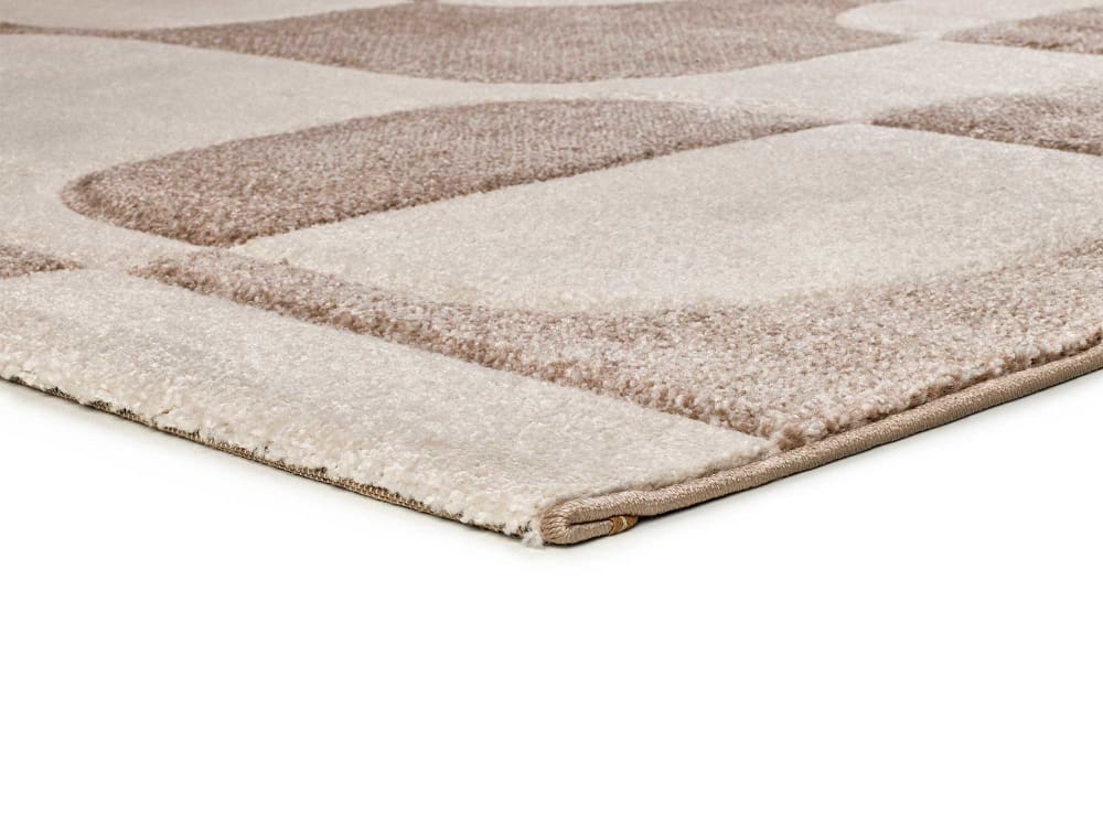 Tapis formes organiques crème/beige 160x230 cm — vue 4