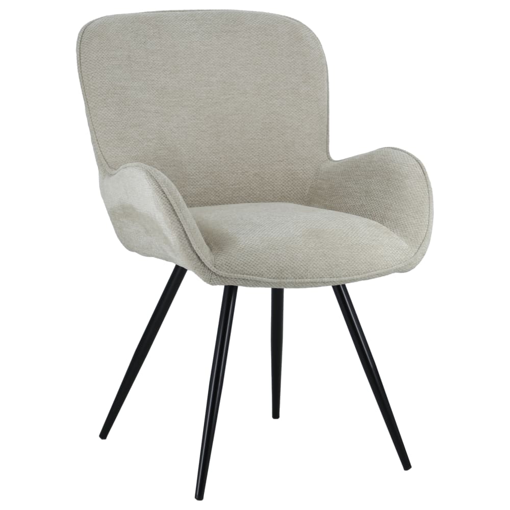 chaise en chenille grise