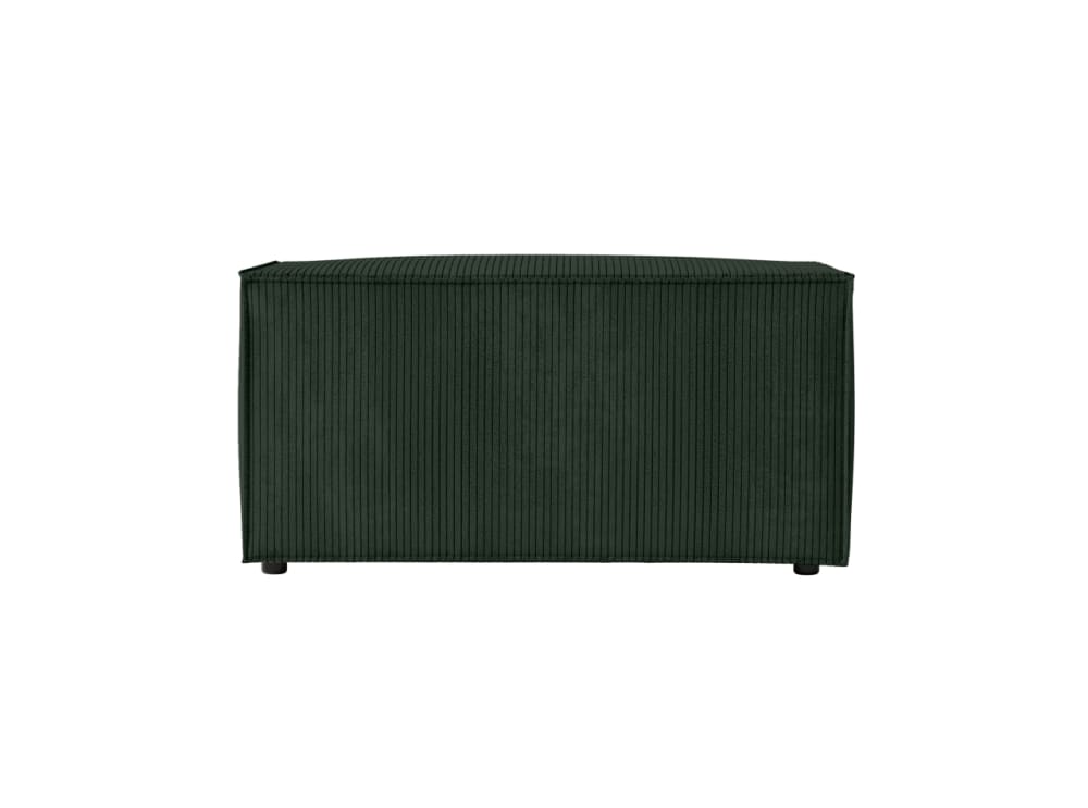 Pouf en velours côtelé - Vert foncé