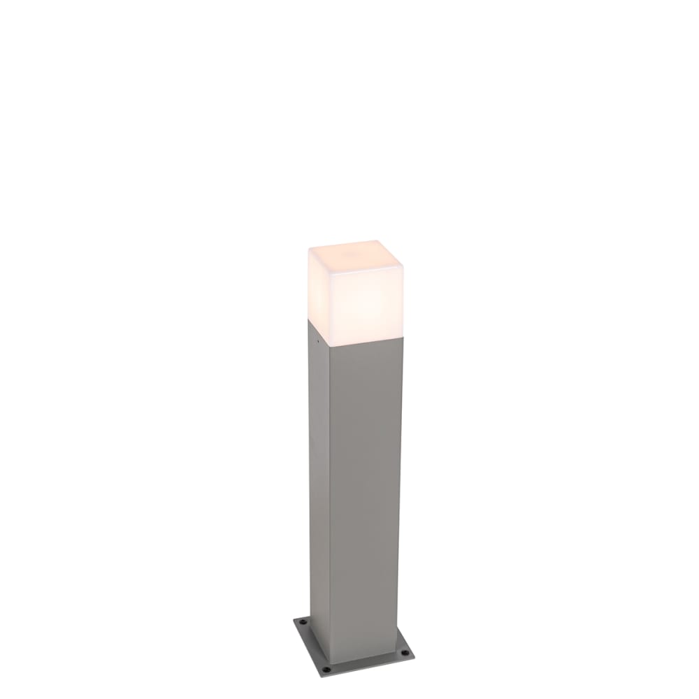 Lampadaire extérieur en aluminium gris