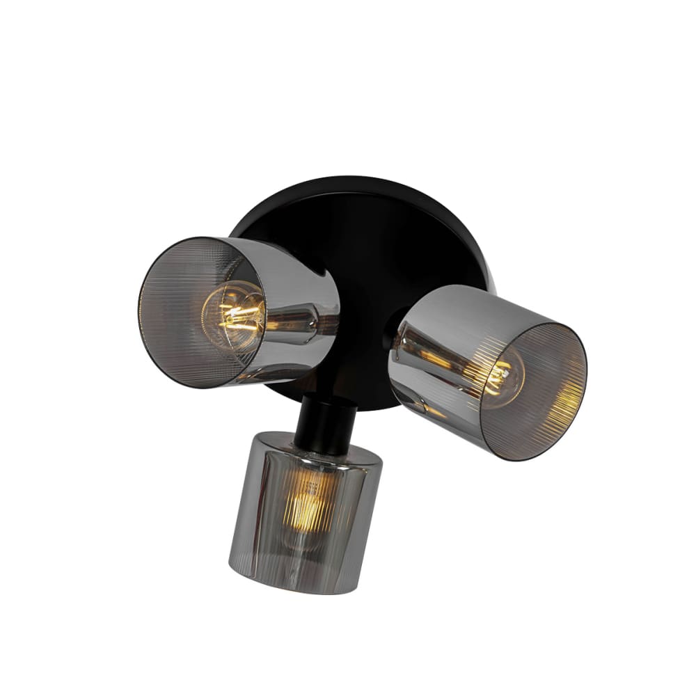 Spot plafond en verre gris — vue 3