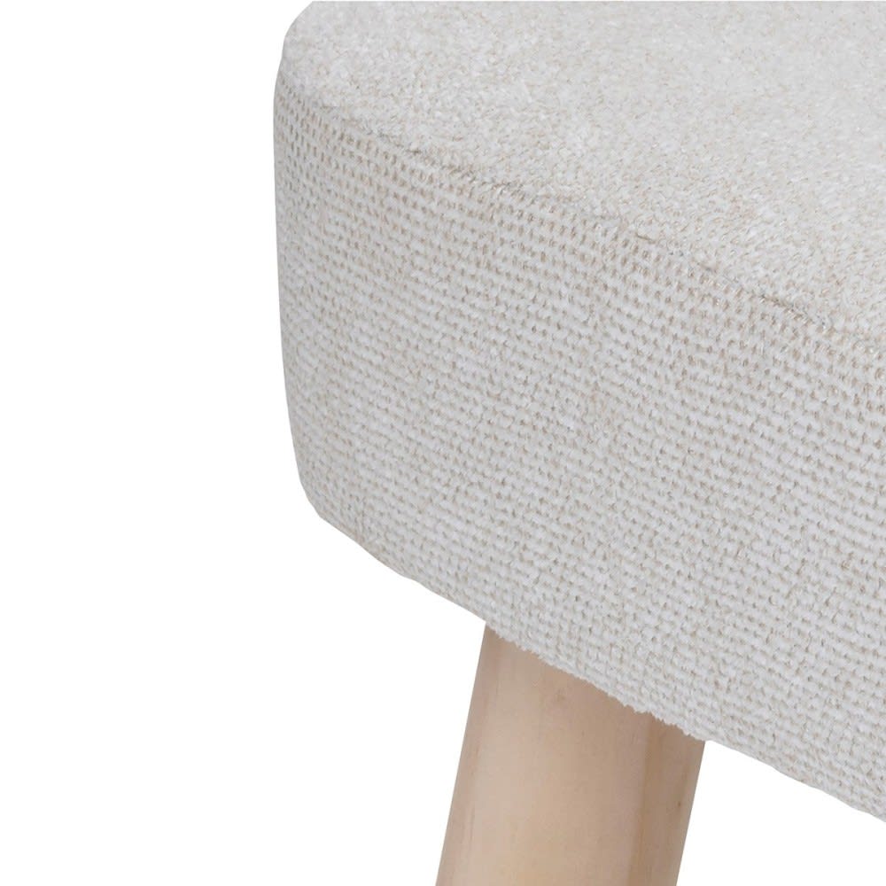 Tabouret d'appoint coloris ivoire - Maisons du Monde