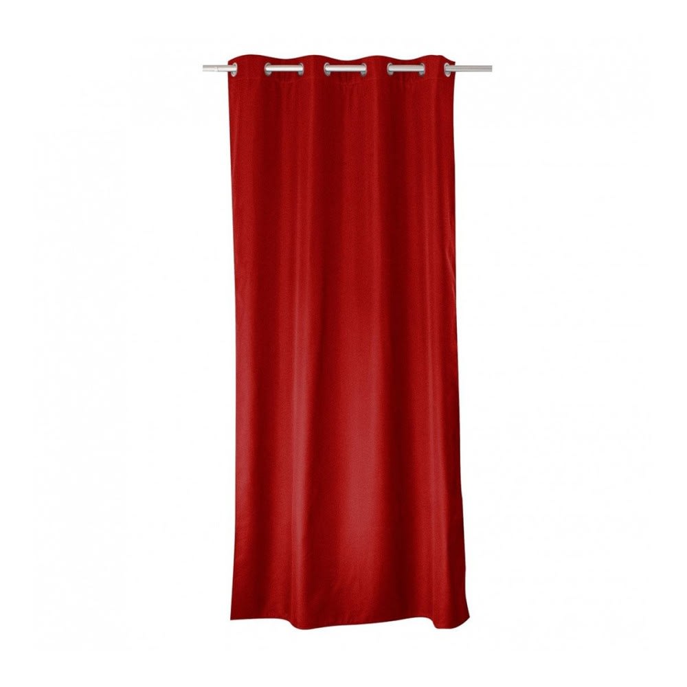 Rideau occultant [ ]polyester[ ]rouge[ ]140 x 240 - Maisons du Monde