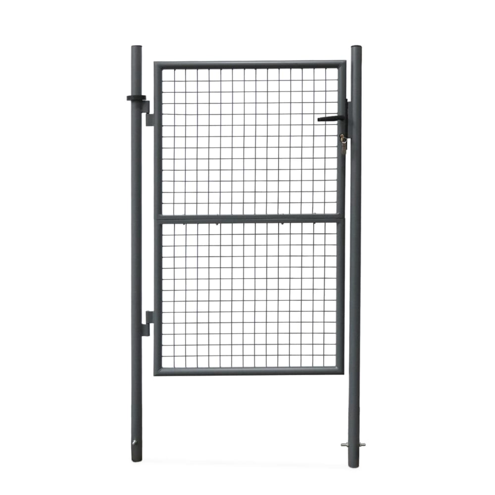Portillon de jardin en métal anthracite, 150x87cm - Maisons du Monde