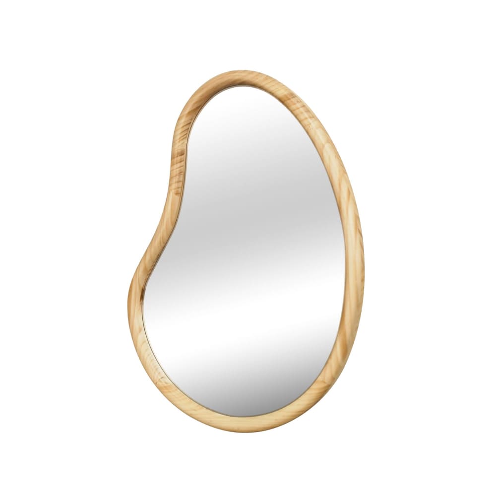 Miroir organique naturel en bois de sapin 95cm - Maisons du Monde