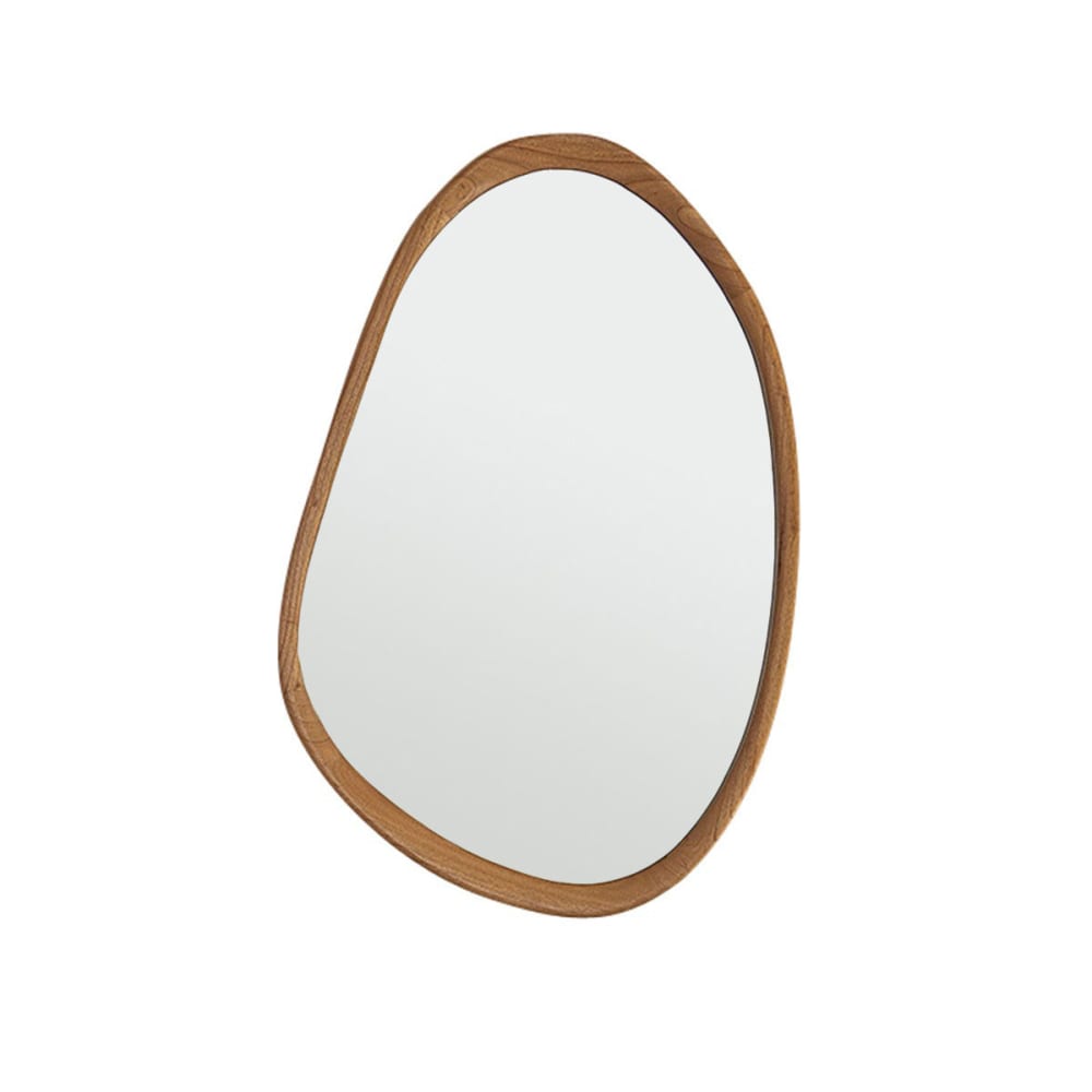 Miroir organique en mindi massif 60x90 cm