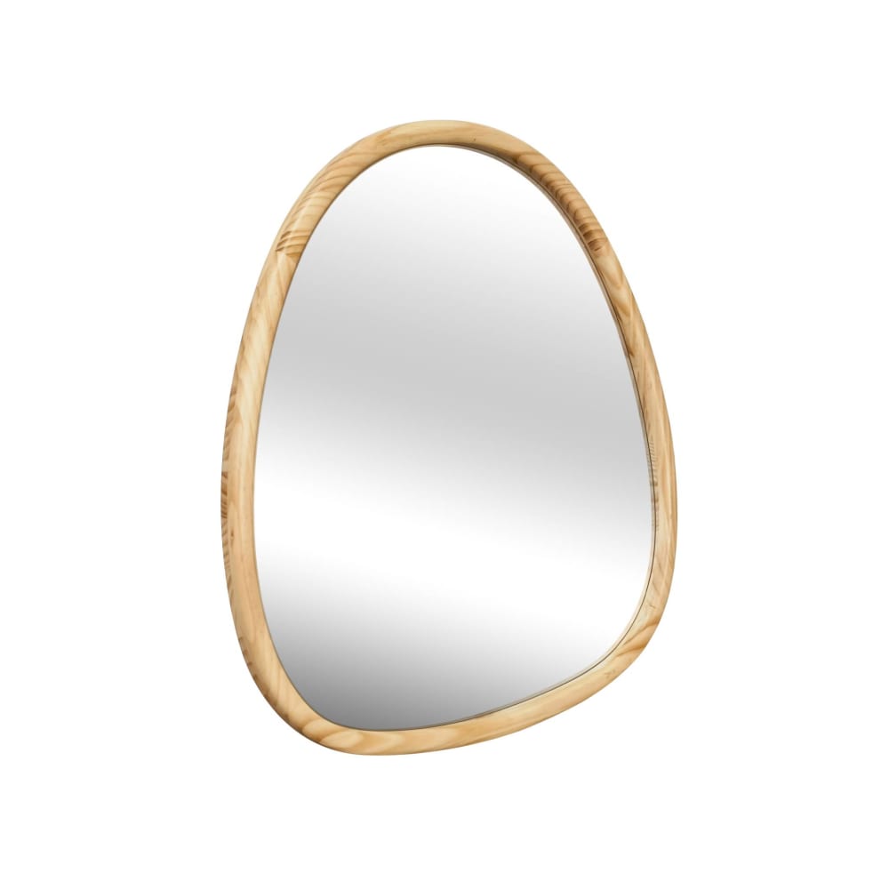 Miroir organique en sapin couleur naturelle 55 cm
