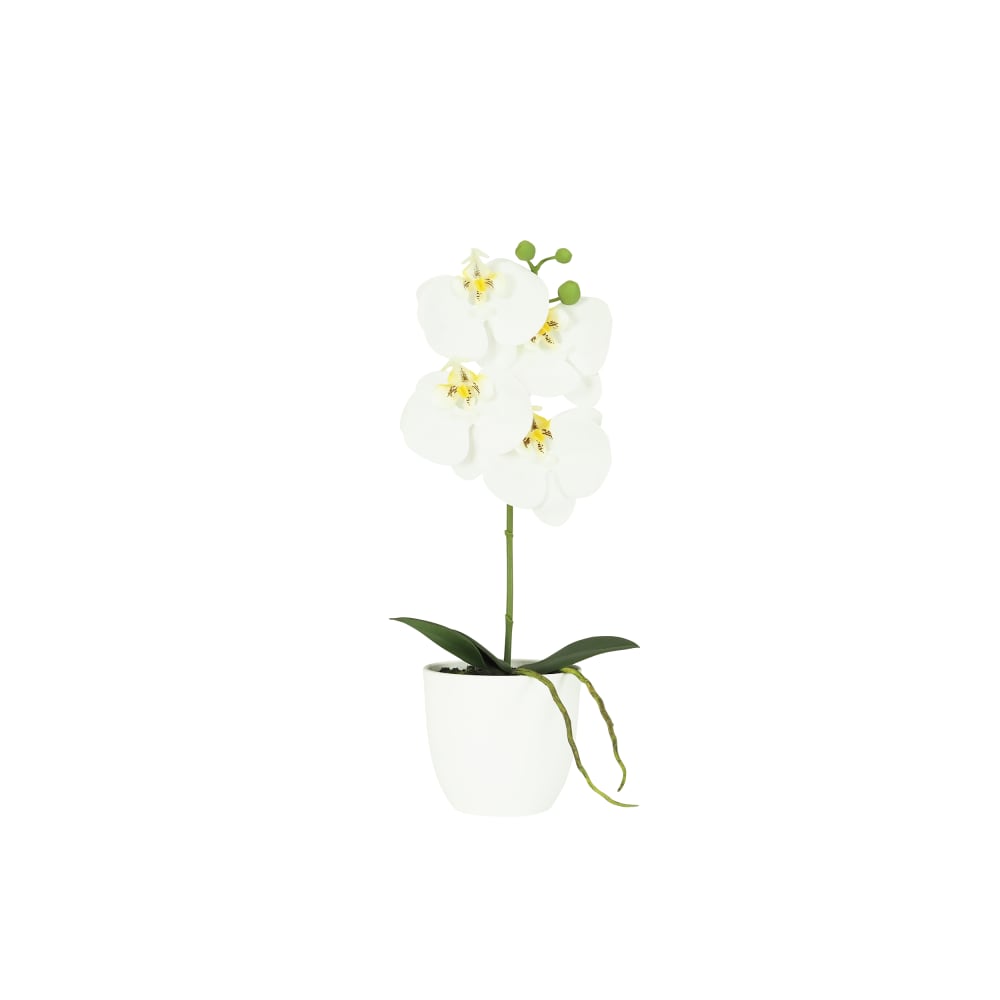 Orchidée artificielle blanche 35cm