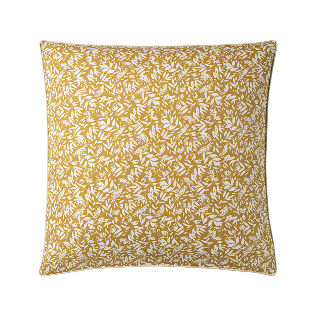 Parure de lit Housse de couette 140x200 + taie carrée jaune - Maisons du Monde