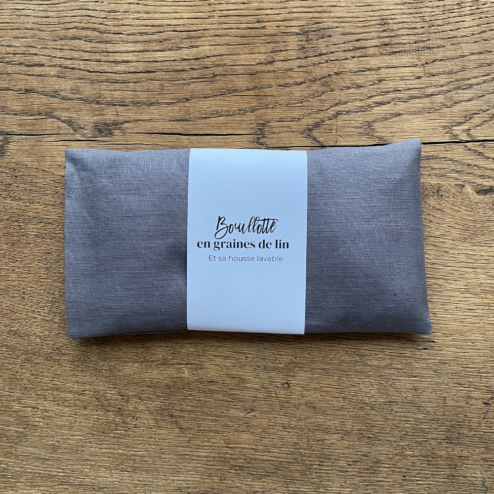 Bouillotte en graines de lin gris 10x20 - Maisons du Monde