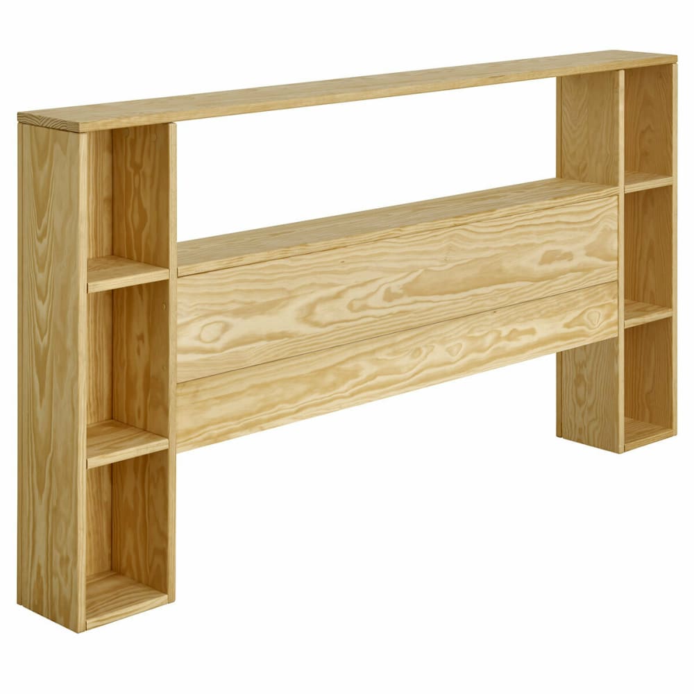 Tête de lit avec rangements bois massif 140 cm