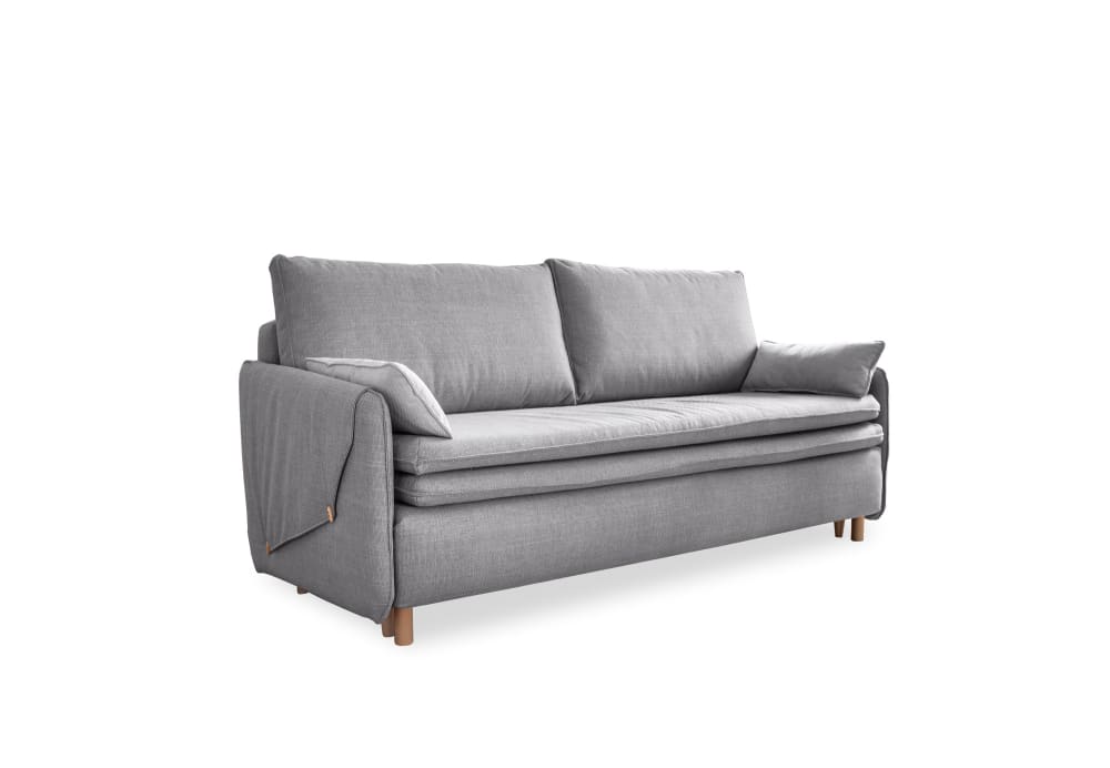 Canapé 3 pl convertible, - clair