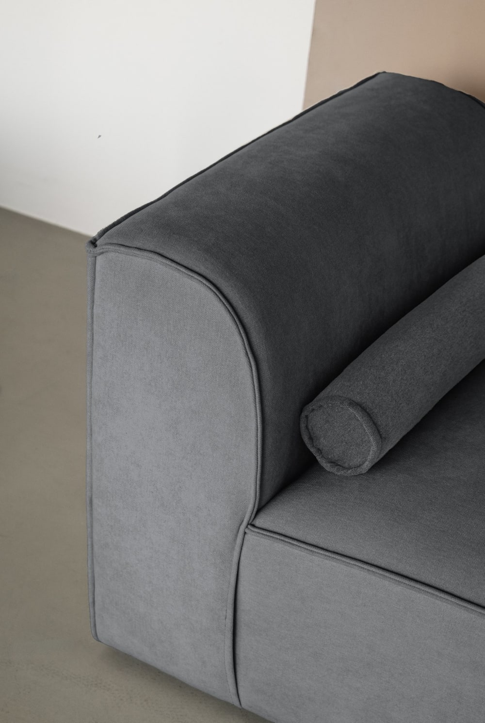Système modulaire: fauteuil 1 pl, gris foncé