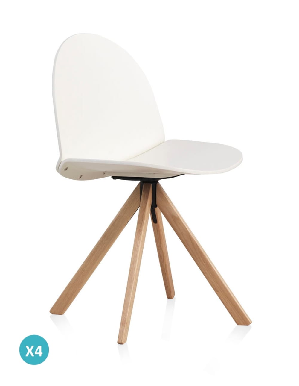 Lot de 2 chaises pivotantes