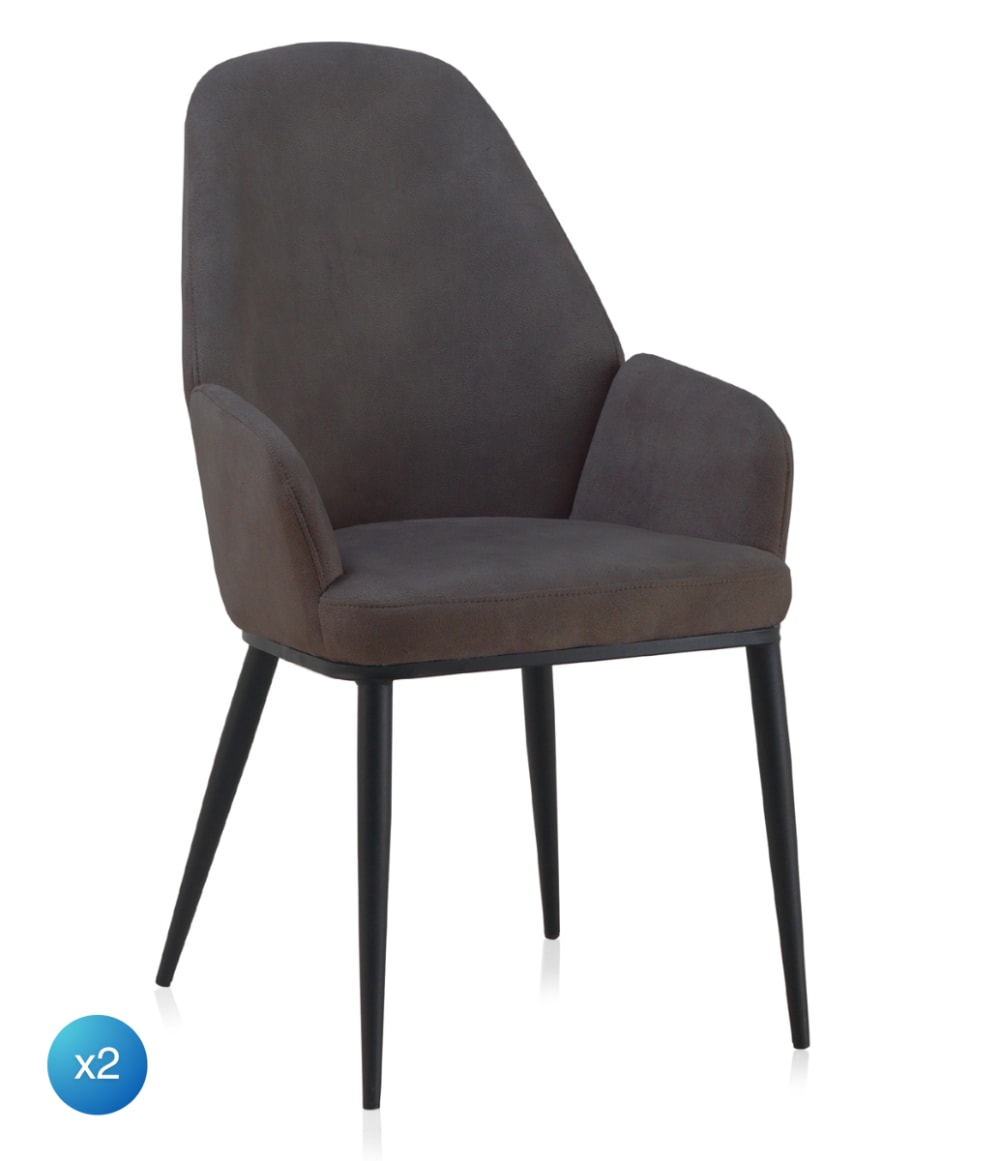 Lot de 2 fauteuils rembourrés