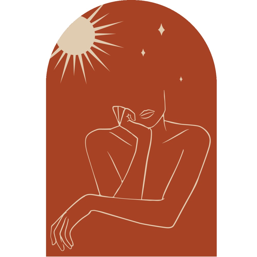 Papier Peint arche femme abstraite 135x90cm