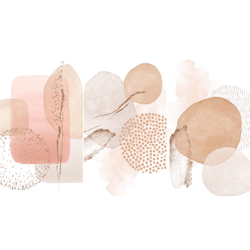 Papier Peint arches abstraits aquarelles beiges 100x60cm