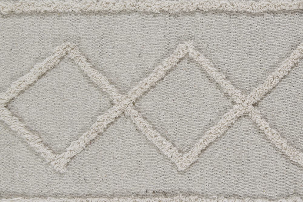 Tapis lavable en coton blanc 120x160 — vue 4