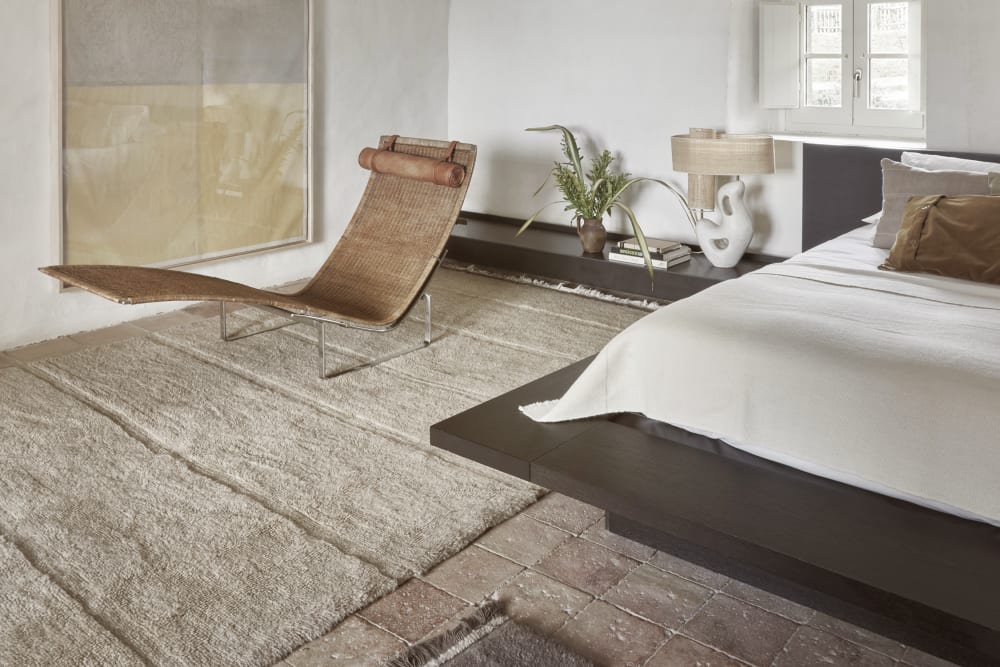 Tapis lavable en laine marron 200x300 - Maisons du Monde