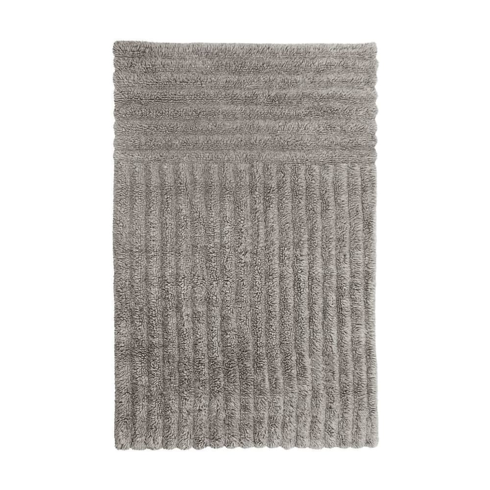 Tapis lavable en laine gris 170x240