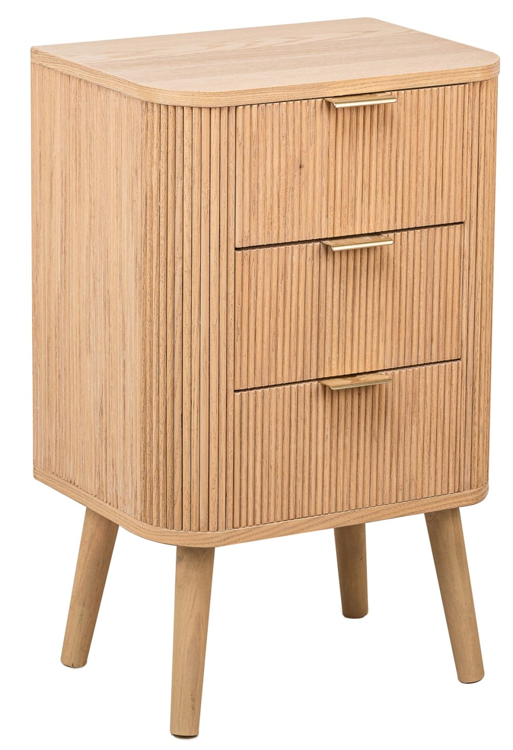 Nachttisch 3 Schubladen aus Holz Braun - Maisons Du Monde