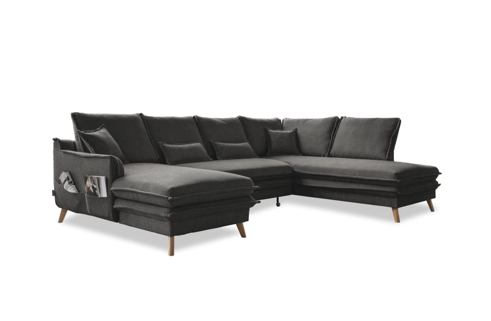Canapé d'angle 8pl limited,droite,