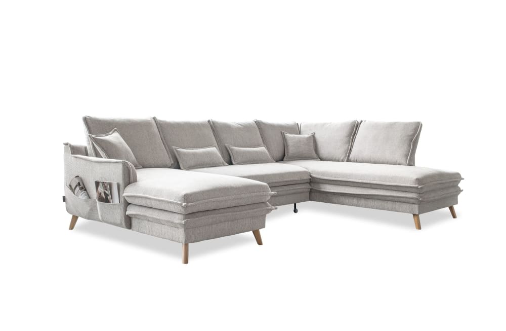 Canapé d'angle 8pl limited, - sel