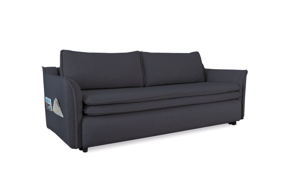 Canapé 3 pl convertible - anthracite