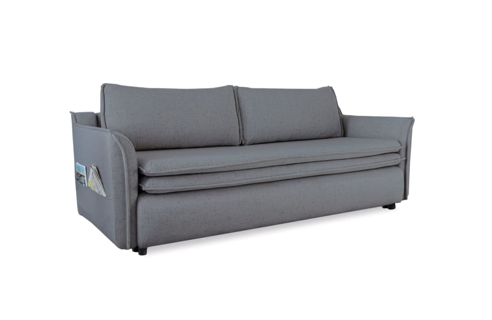 Canapé 3 pl convertible , gris
