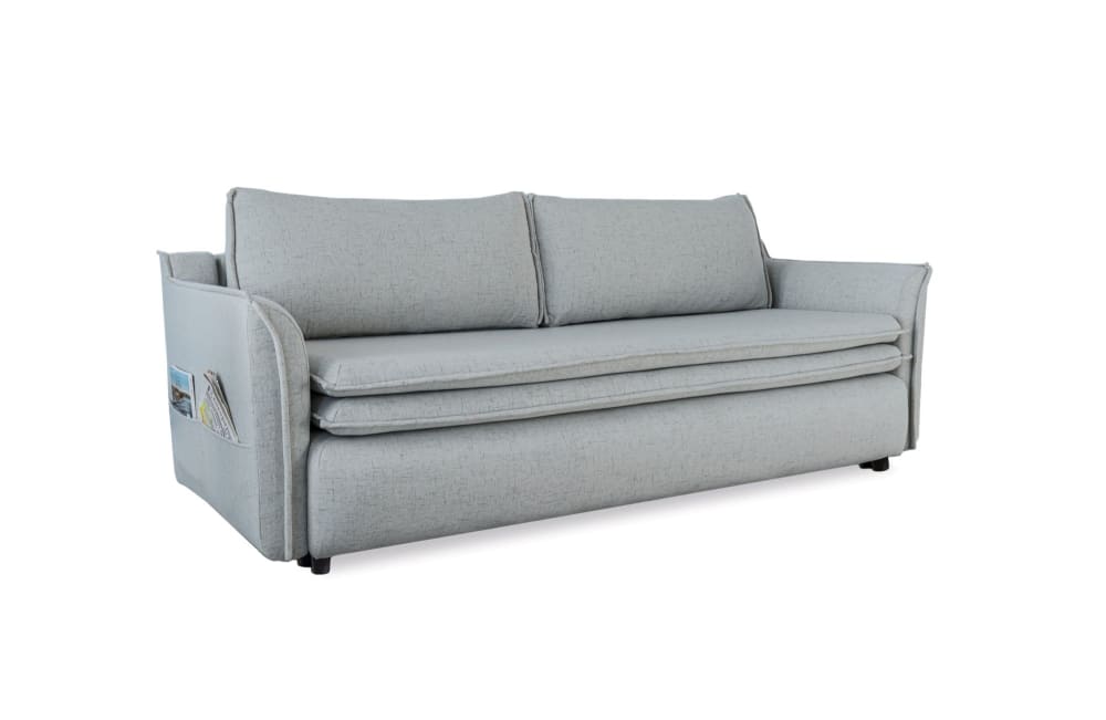 Canapé 3 pl convertible , gris clair