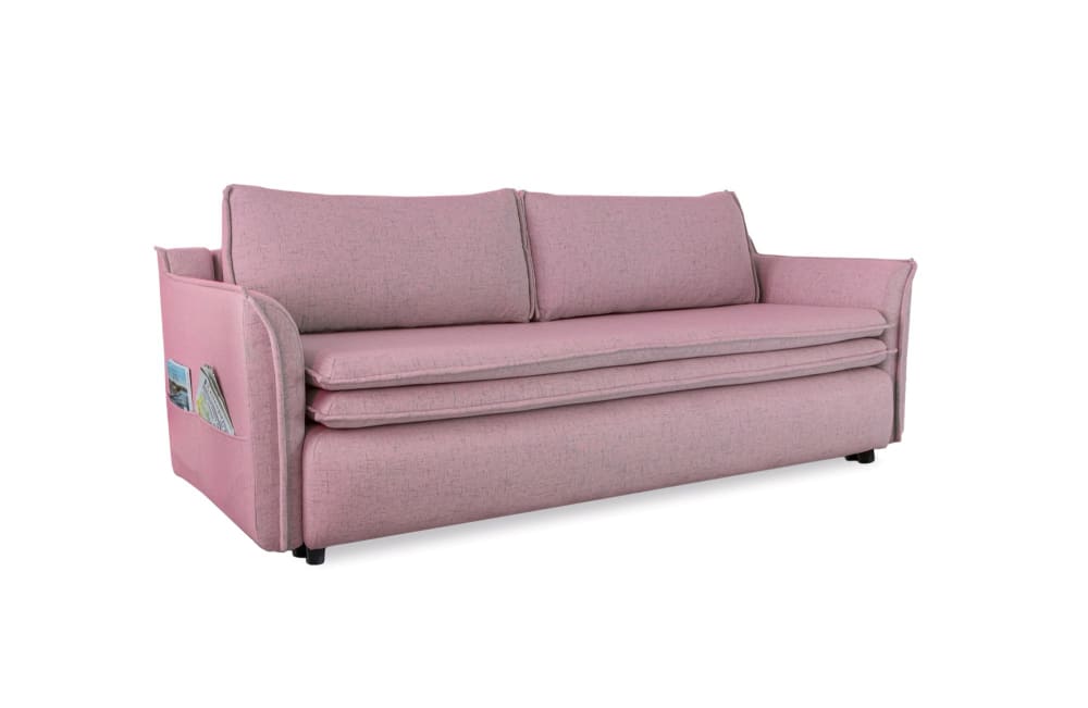 Canapé 3 pl convertible - rose
