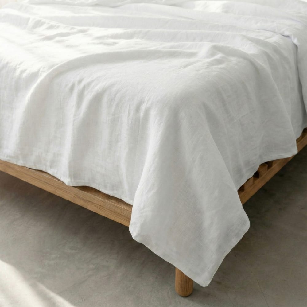 Drap 100% Coton Blanc 240x270 cm — vue 3