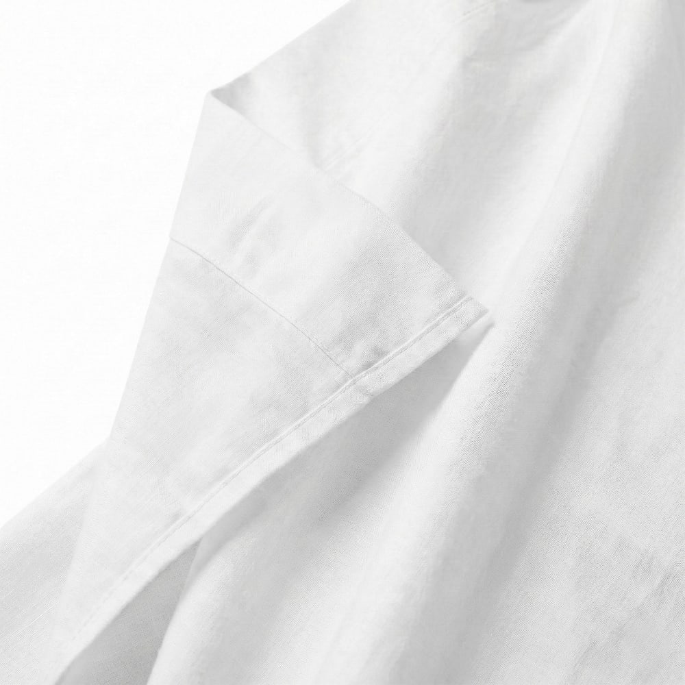 Drap 100% Coton Blanc 240x270 cm — vue 4