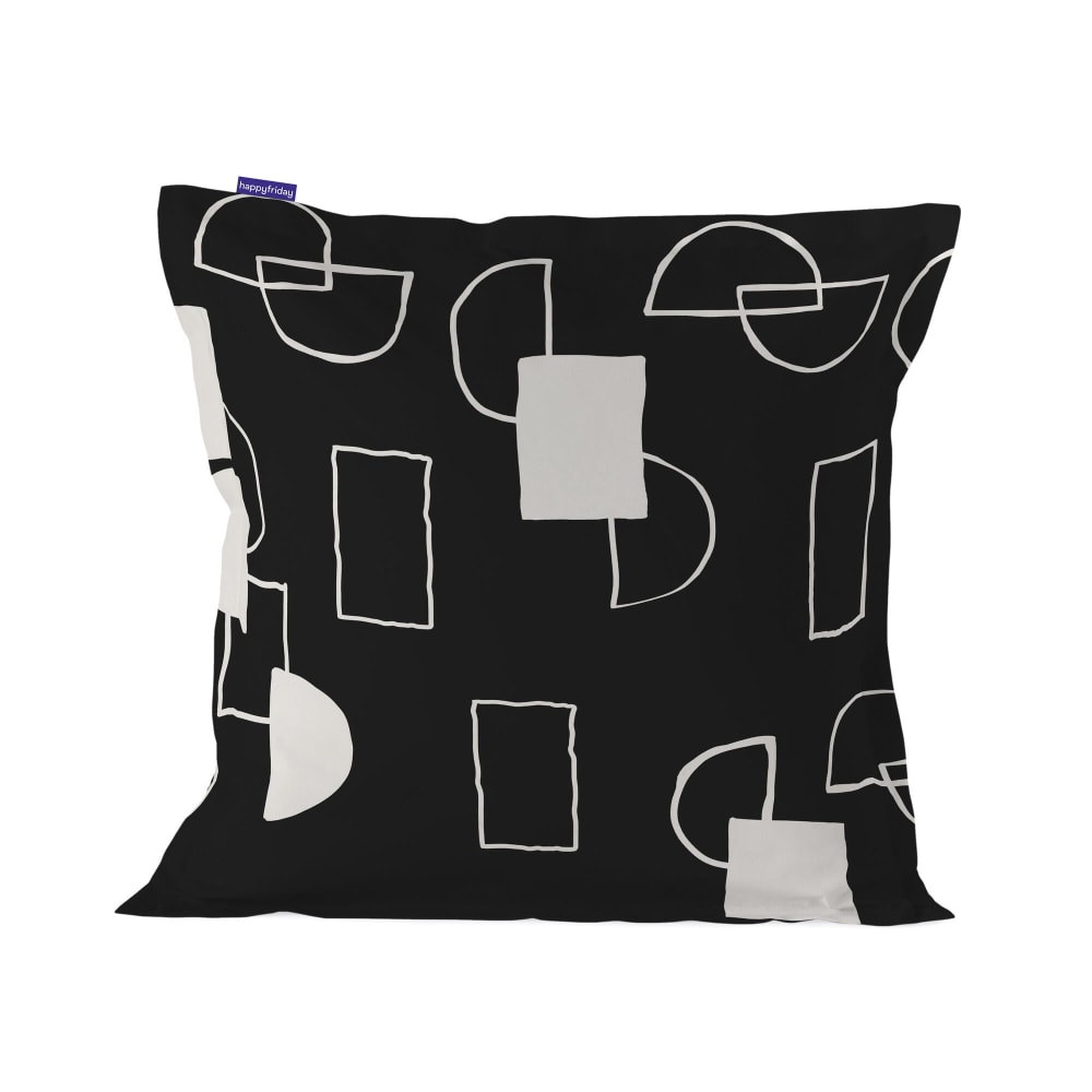 Happy Friday Housse de coussin 100% coton multicolore 60x60 cm style contemporain Certifié Oeko-Tex