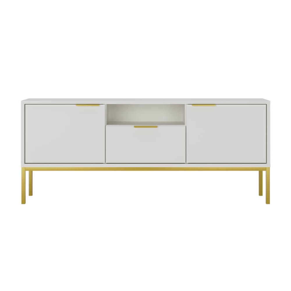 Meuble TV stratifiés blanc