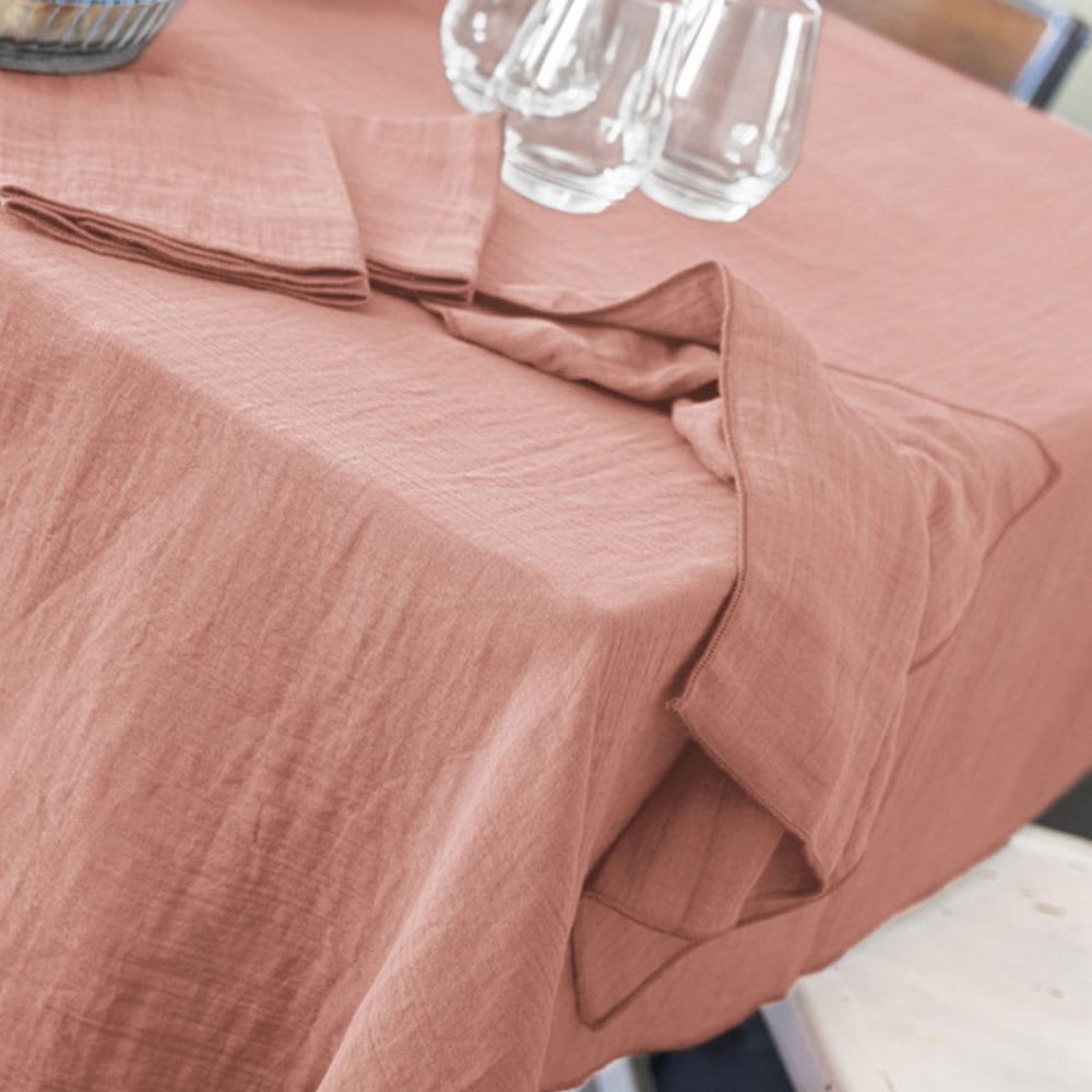 Nappe gaze de coton unie 150x250 cm - Maisons du Monde