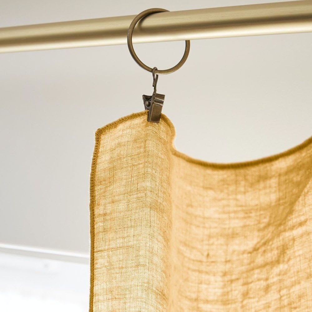 Rideau ajustable 100% lin lavé uni 140x270 cm — vue 4