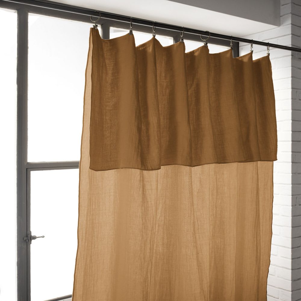 Rideau gaze de coton uni 140x300 cm — vue 4