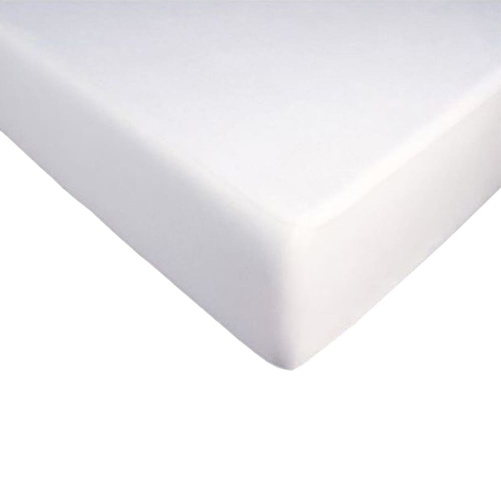 Protège matelas polycoton blanc 90x190 cm