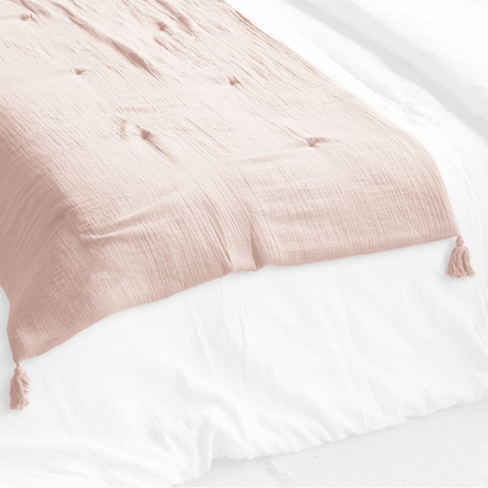 Bout de lit gaze de coton uni 90x200 cm — vue 3