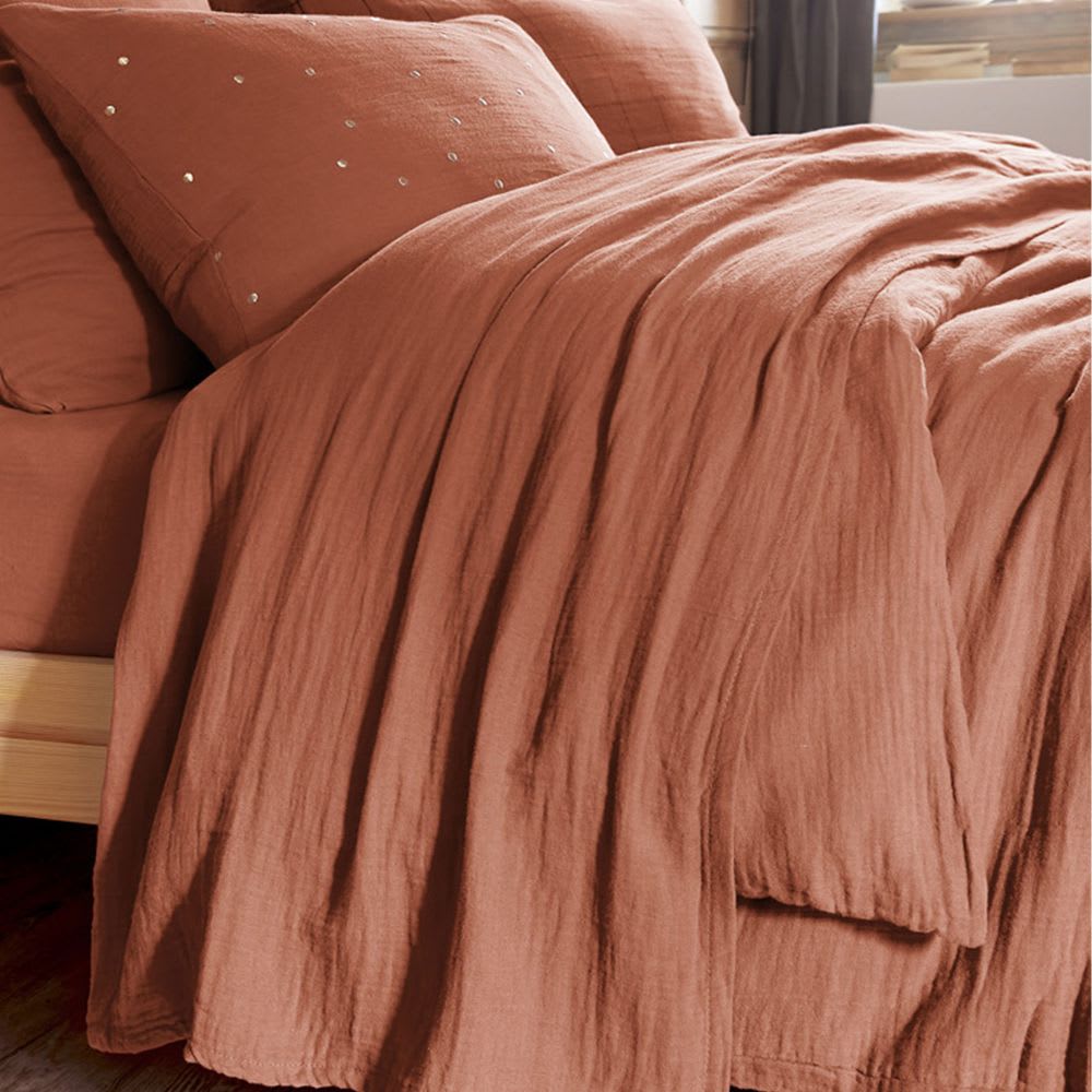 Drap plat gaze de coton uni 240x300 cm — vue 3